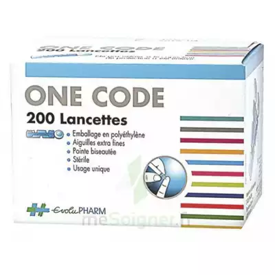 One Code Lancette Glycémie Pour Autopiqueur B/200 à ESSEY LES NANCY