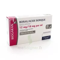Borax/acide Borique Biogaran 12 Mg/18 Mg/ml, Solution Pour Lavage Ophtalmique En Récipient Unidose à ESSEY LES NANCY